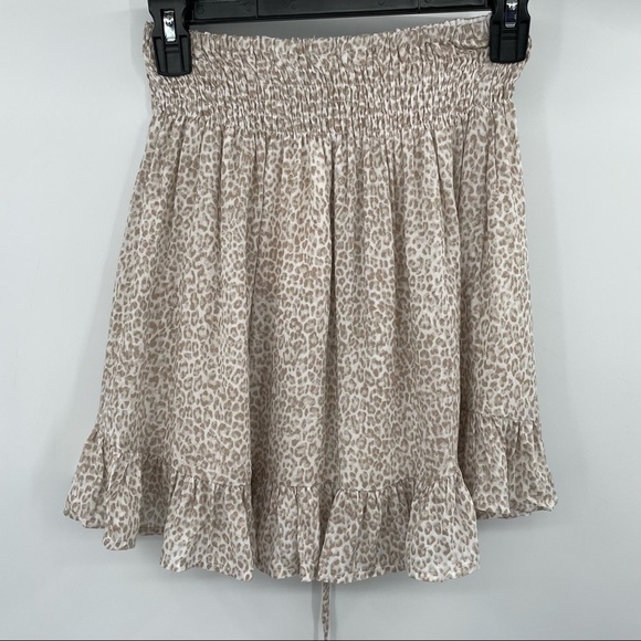 Olivaceous Animal Print Ruffled Skirt - Picture 8 of 10